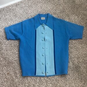 Towncraft Classic Blue Knit Shirt